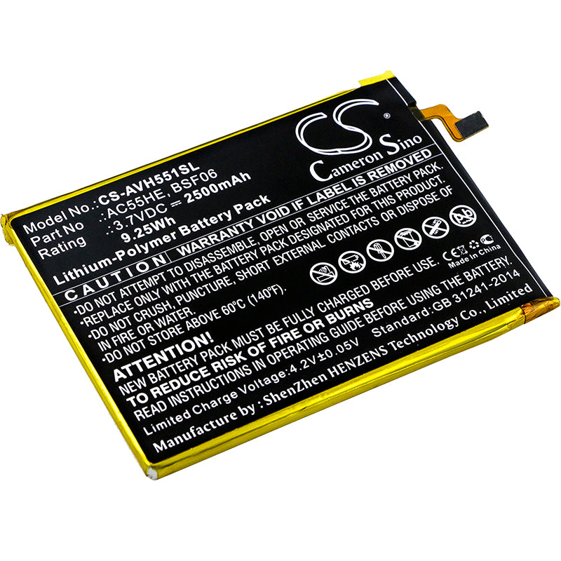 3.7V 2500mAh/9.25Wh Li-Polymer Mobile/SmartPhone Battery for Archos