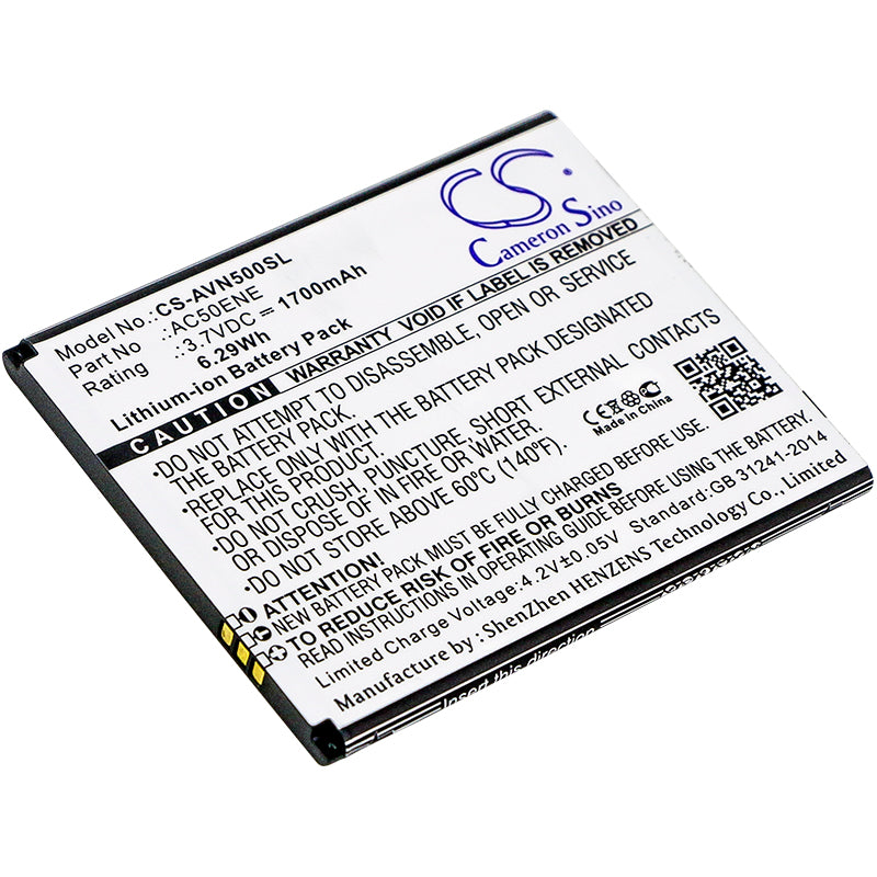 3.7V 1700mAh/6.29Wh Li-ion Mobile/SmartPhone Battery for Archos