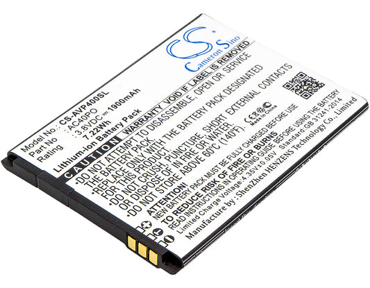 3.8V 1900mAh/7.22Wh Li-ion Mobile/SmartPhone Battery for Archos
