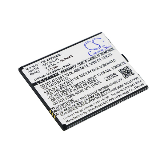 3.8V 1500mAh/5.70Wh Li-ion Mobile/SmartPhone Battery for intex