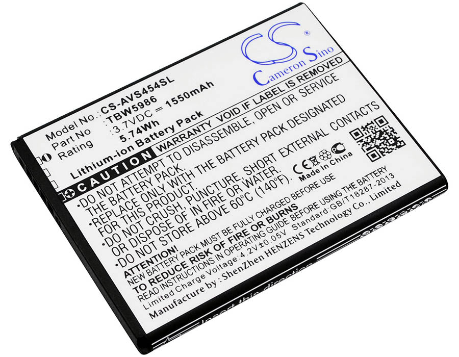 3.7V 1550mAh/5.74Wh Li-ion Mobile/SmartPhone Battery for Archos