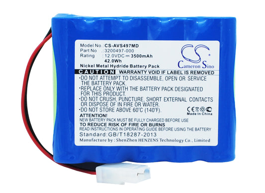 12V 3500mAh/42.00Wh Ni-MH Medical Battery for Viasys Healthcare
