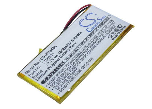 3.7V 1600mAh Li-Polymer MP3/MP4/PMP Battery for Archos