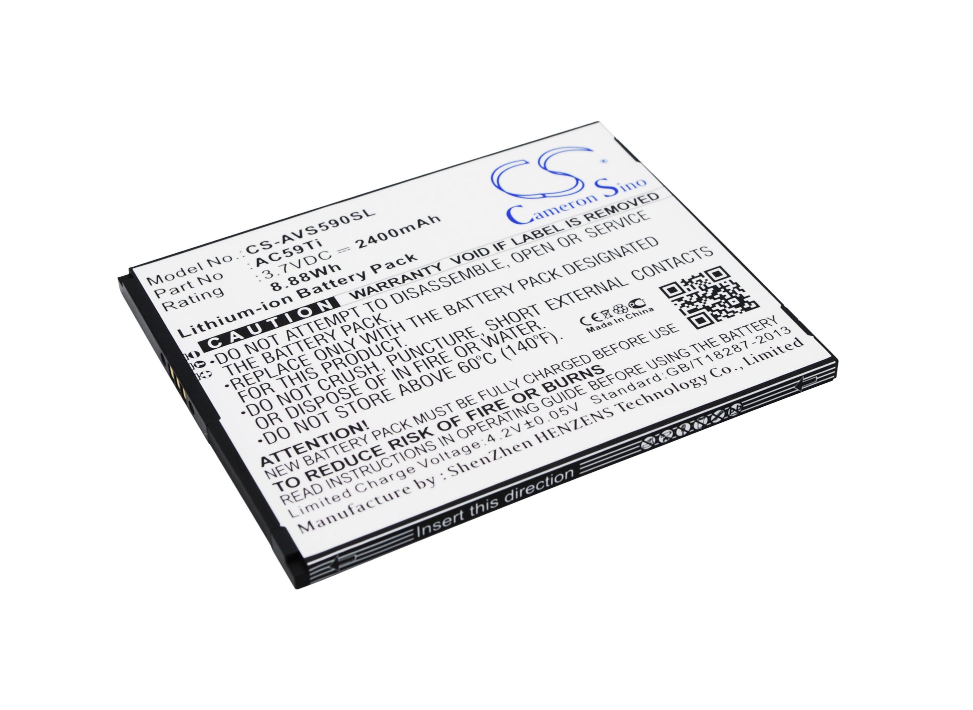 3.7V 2400mAh/8.88Wh Li-ion Mobile/SmartPhone Battery for Archos