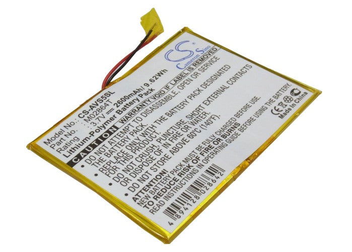 3.7V 2600mAh Li-Polymer MP3/MP4/PMP Battery for Archos