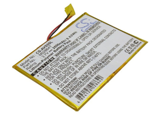 3.7V 2600mAh Li-Polymer MP3/MP4/PMP Battery for Archos
