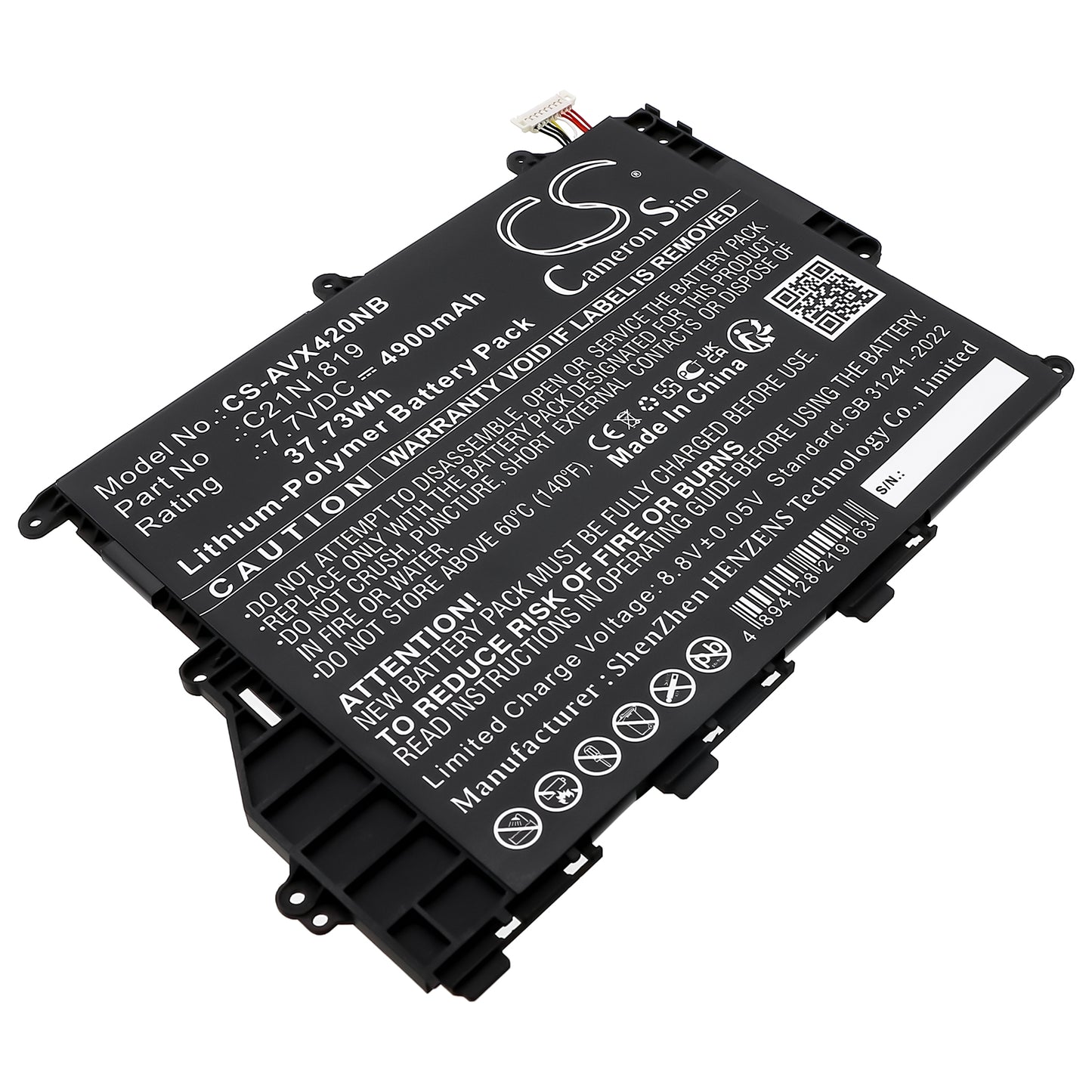 CS-AVX420NB Replacement Battery – Compatible with A420UA, A420UA-EK115T, F420UA, Pro 14 R459UA, R459UA, R459UA-EK138R, S420UA, VivoBook 14 F420FA, VivoBook 14 F420FA-EB045T, VivoBook 14 F420UA, VivoBook 14 F420UA-BV156T, VivoBook 14 F420UA-EK992T, VivoBook 14 S420UA, VivoBook 14 S420UA-EK021T, vivobook 14 x412fa-ek295t, VivoBook 14 X420FA, VivoBook 14 X420FA-8202T, VivoBook 14 X420FA-BV021T, VivoBook 14 X420FA-BV082AT, VivoBook 14 X420FA-EB035T, VivoBook 14 X420FA-EB075T, Vivobook 14