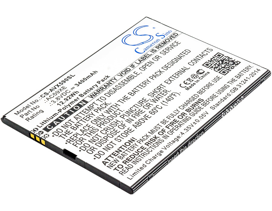 3.8V 3400mAh/12.92Wh Li-Polymer Mobile/SmartPhone Battery for Archos