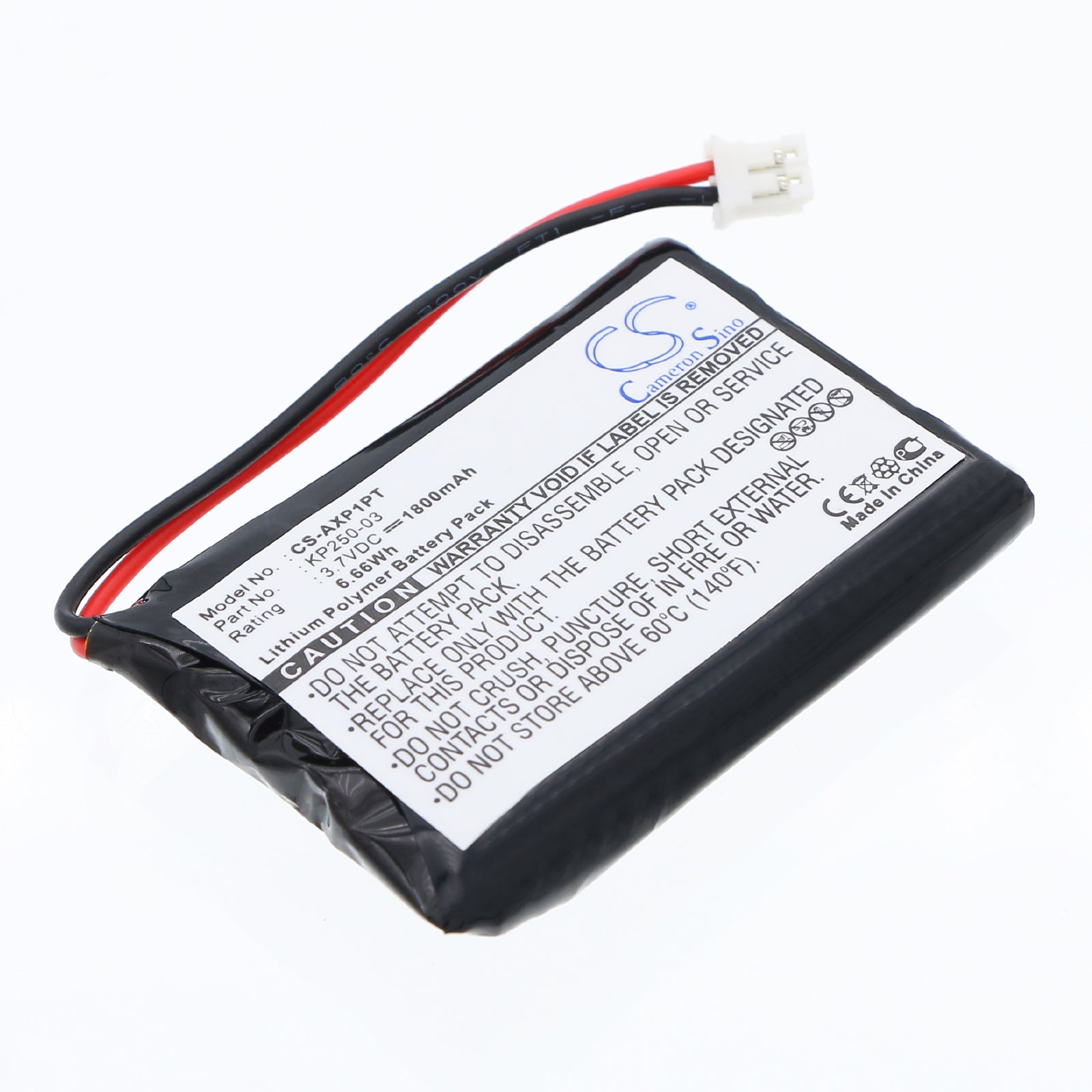 3.7V 1700mAh Li-Polymer Projector Battery for AAXA