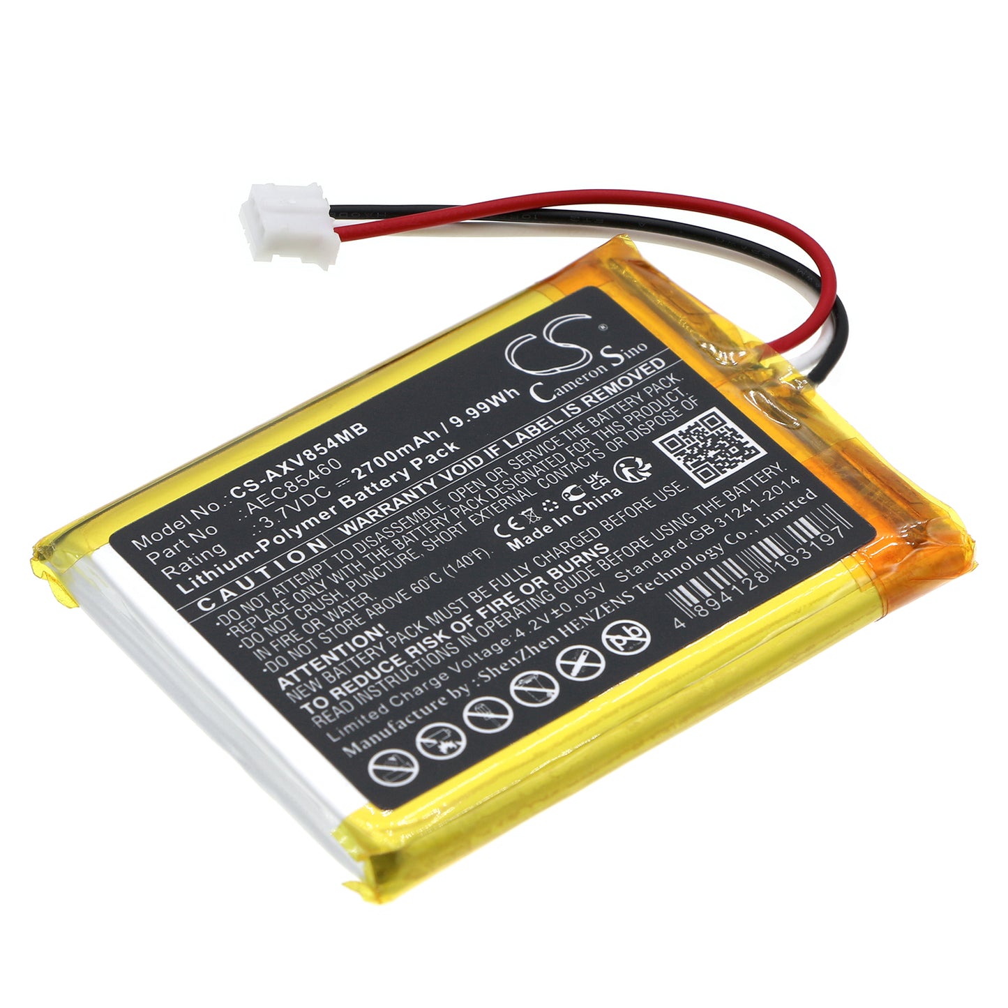 CS-AXV854MB Replacement Battery – Compatible with Baby Monitor