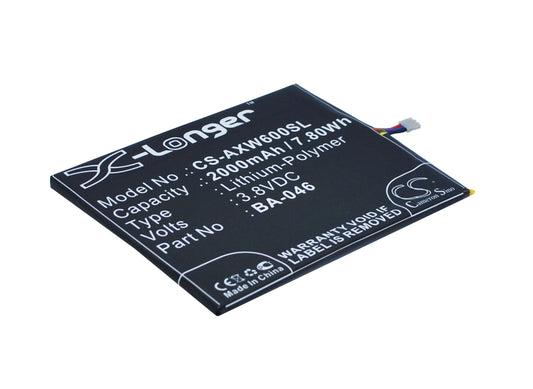 3.8V 2000mAh/7.80Wh Li-Polymer Mobile/SmartPhone Battery for AUX