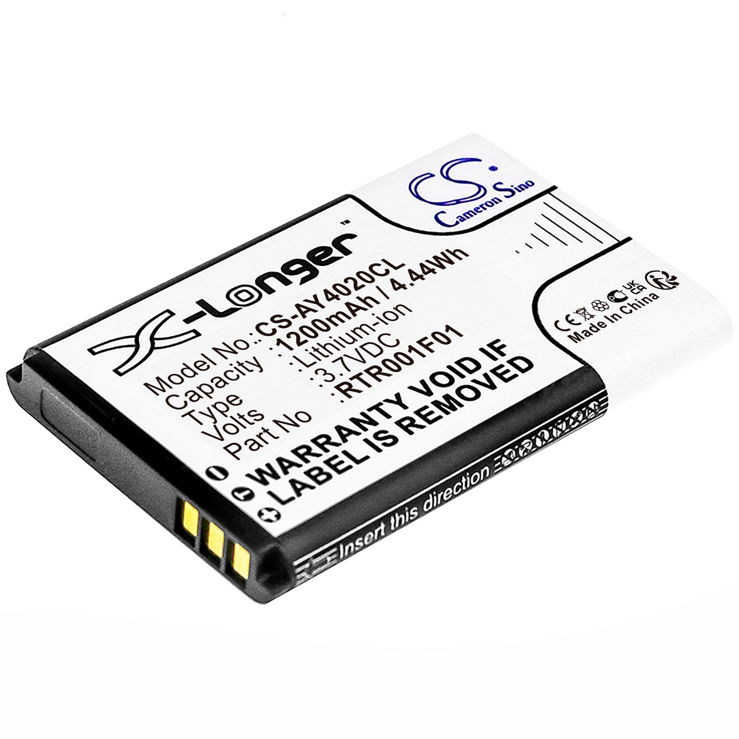 3.7V 1200mAh/4.44Wh Li-ion Cordless Phone Battery for NEC