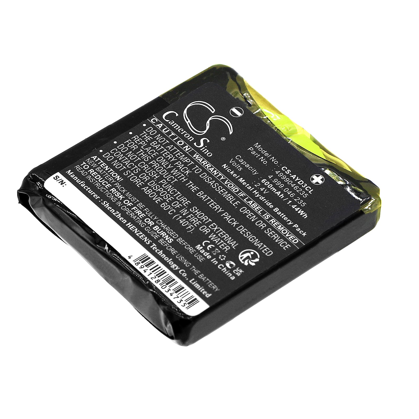 2.4V 600mAh/1.44Wh Ni-MH Cordless Phone Battery for Avaya