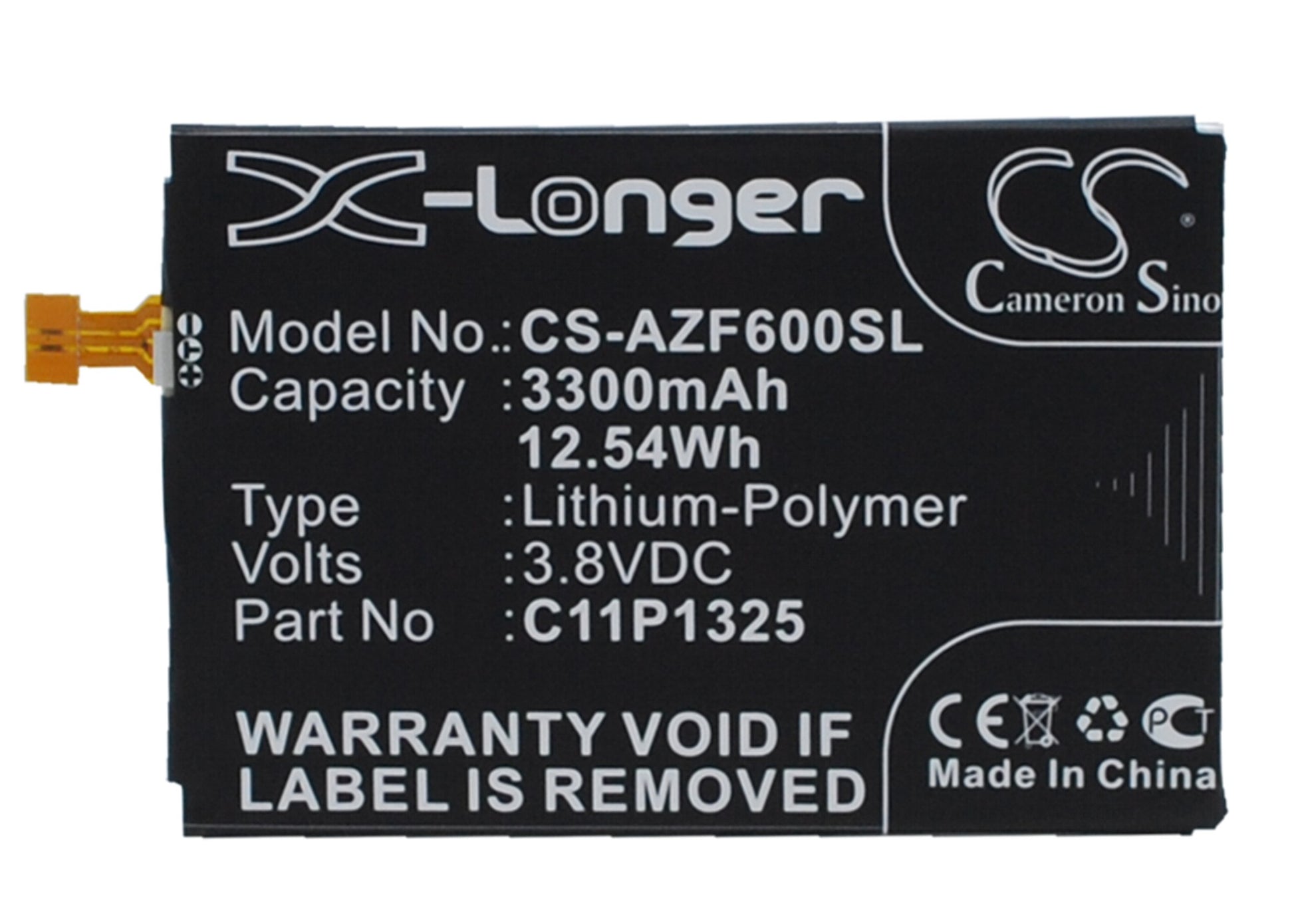 3.8V 3300mAh/12.54Wh Li-Polymer Mobile/SmartPhone Battery for Asus