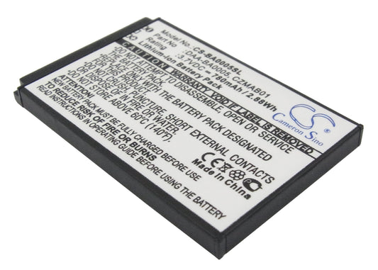 3.7V 780mAh Li-ion MP3/MP4/PMP Battery for Creative