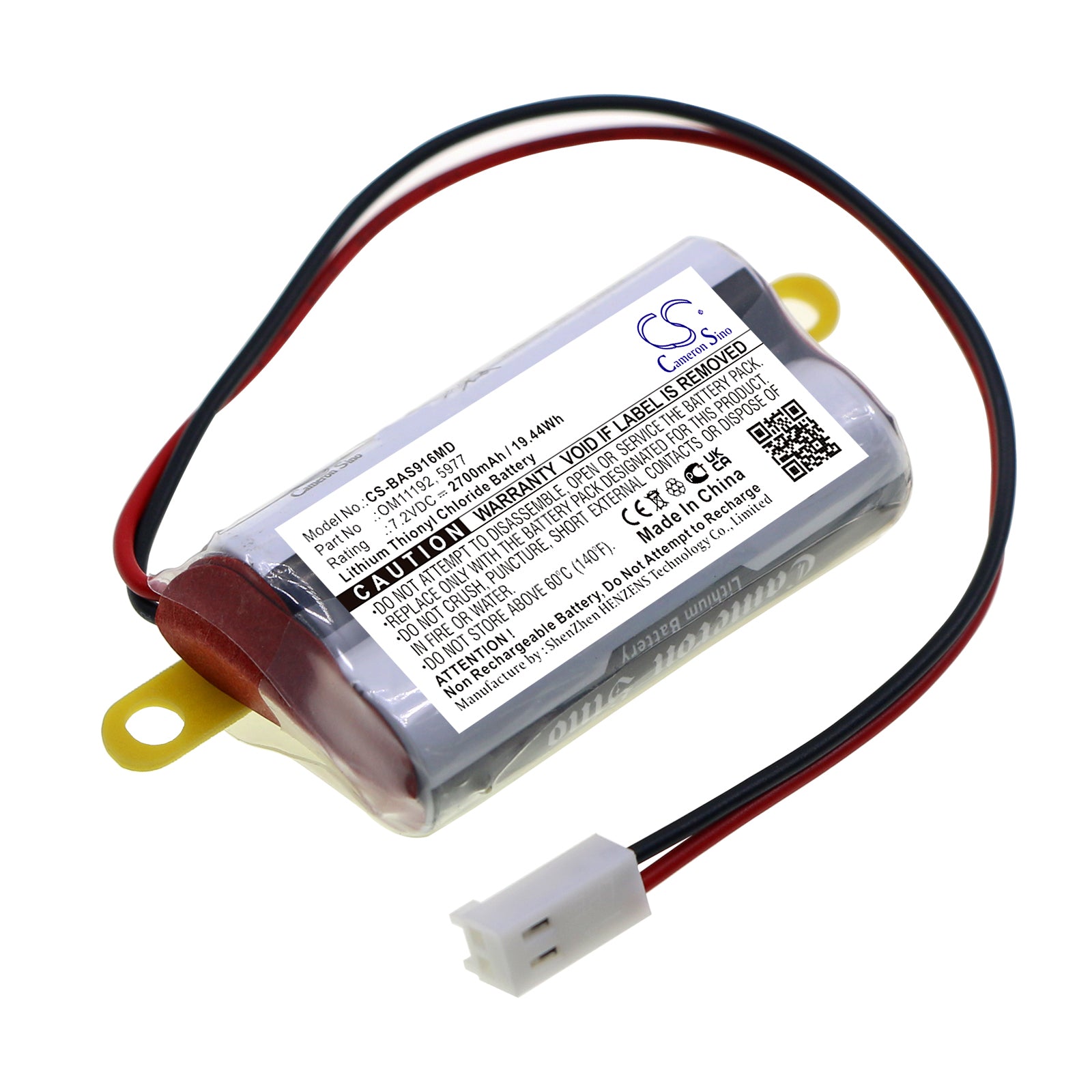 CS-BAS916MD Replacement Battery – Compatible with 2M91617, Colleague Infusion Pump Memory