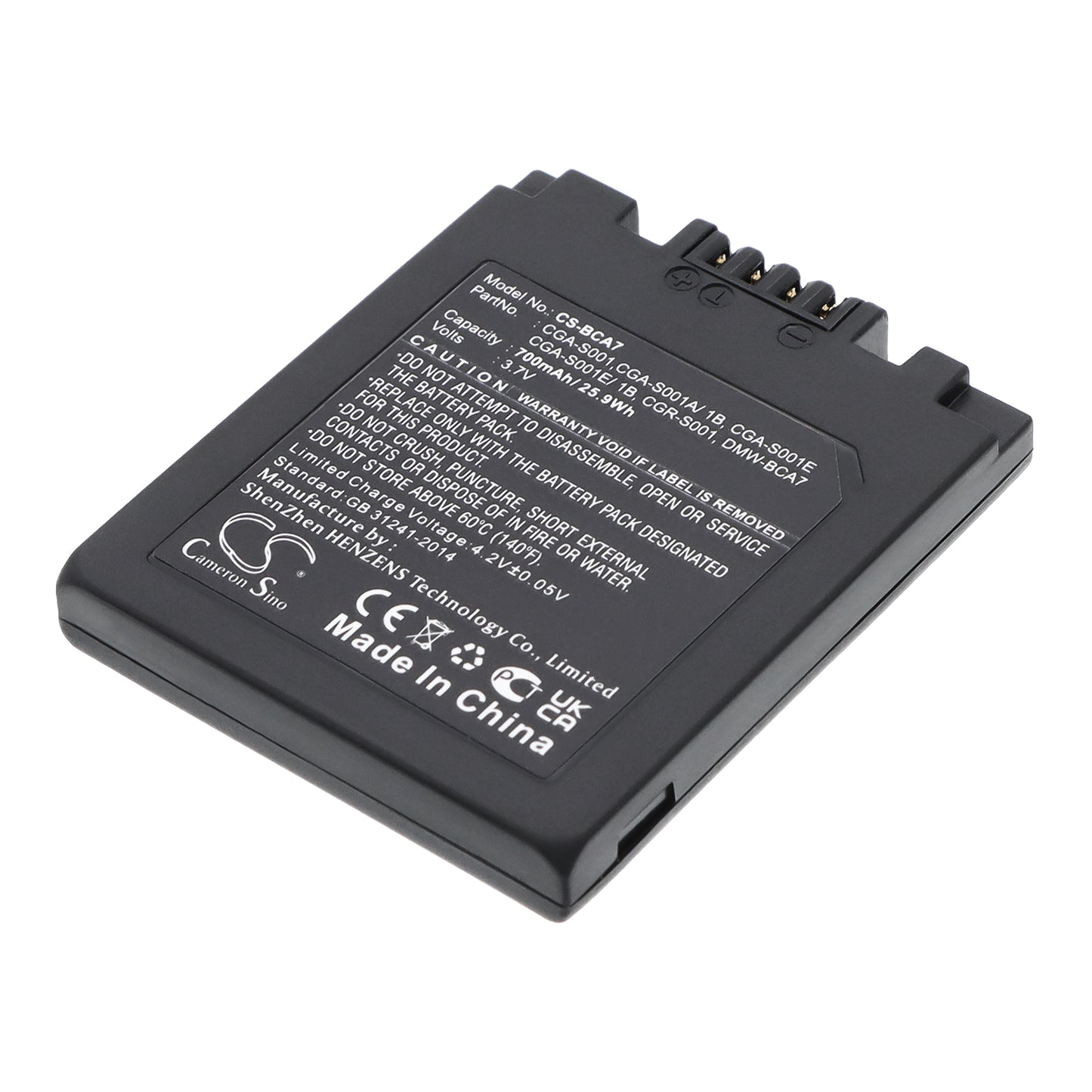 3.7V 700mAh Li-ion Camera Battery for LEICA