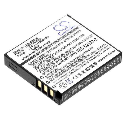 3.7V 1050mAh/3.9Wh Li-ion Camera Battery for Panasonic