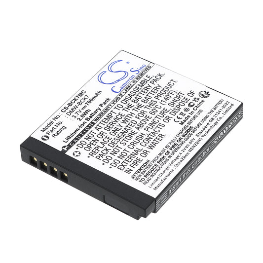 3.7V 700mAh/2.6Wh Li-ion Camera Battery for Panasonic