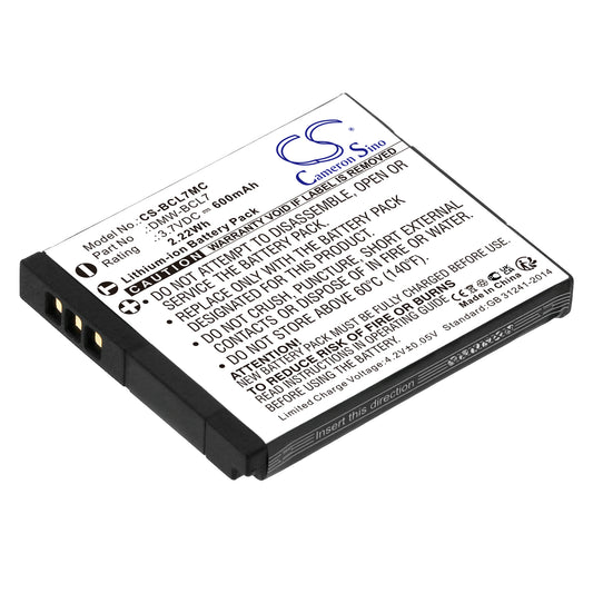 3.7V 600mAh/2.22Wh Li-ion Camera Battery for Panasonic