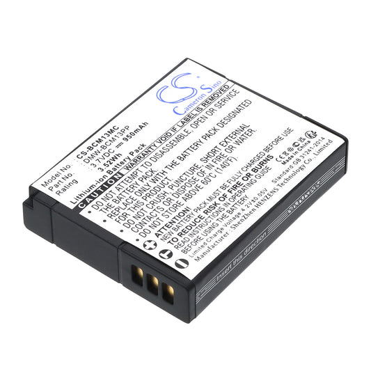 3.7V 950mAh/3.52Wh Li-ion Camera Battery for Panasonic