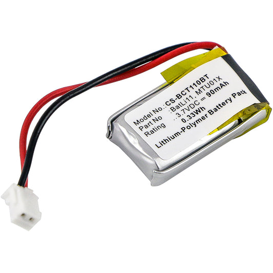 3.7V 90mAh/0.33Wh Li-Polymer Alarm System Battery for DAITEM
