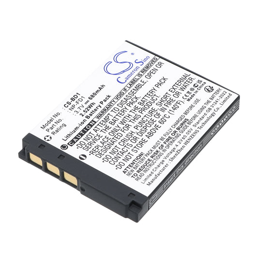 3.7V 680mAh Li-ion Camera Battery for Sony