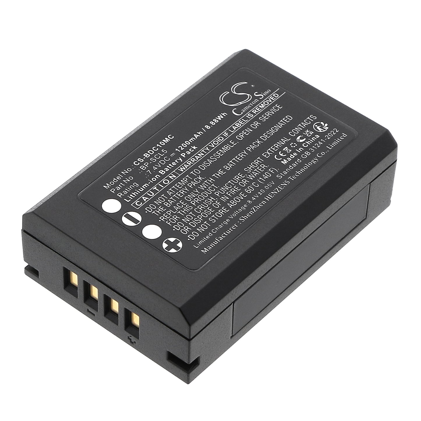 CS-BDC10MC Replacement Battery – Compatible with M10, M10P, M10R