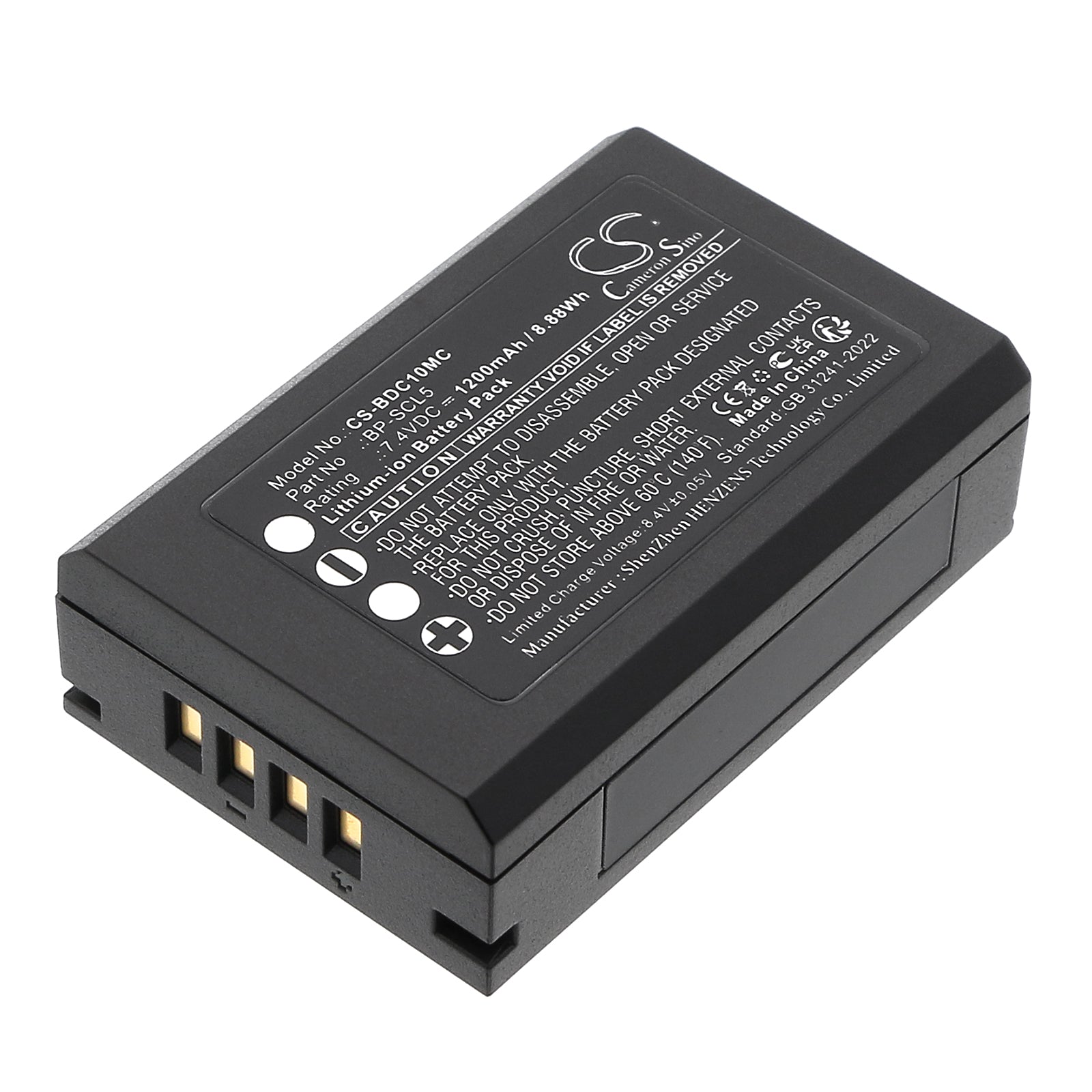 CS-BDC10MC Replacement Battery – Compatible with M10, M10P, M10R