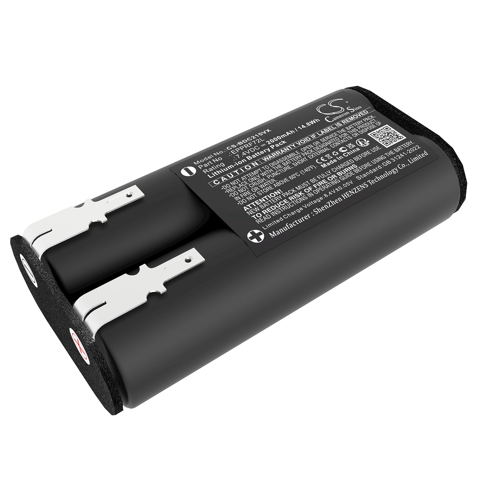 CS-BDC215VX Replacement Battery – Compatible with BDCD8GPA-QW, G9L72+, HNVC215B, HNVC220B, HNVD215J, HNVD215J00, PSA215B-QW
