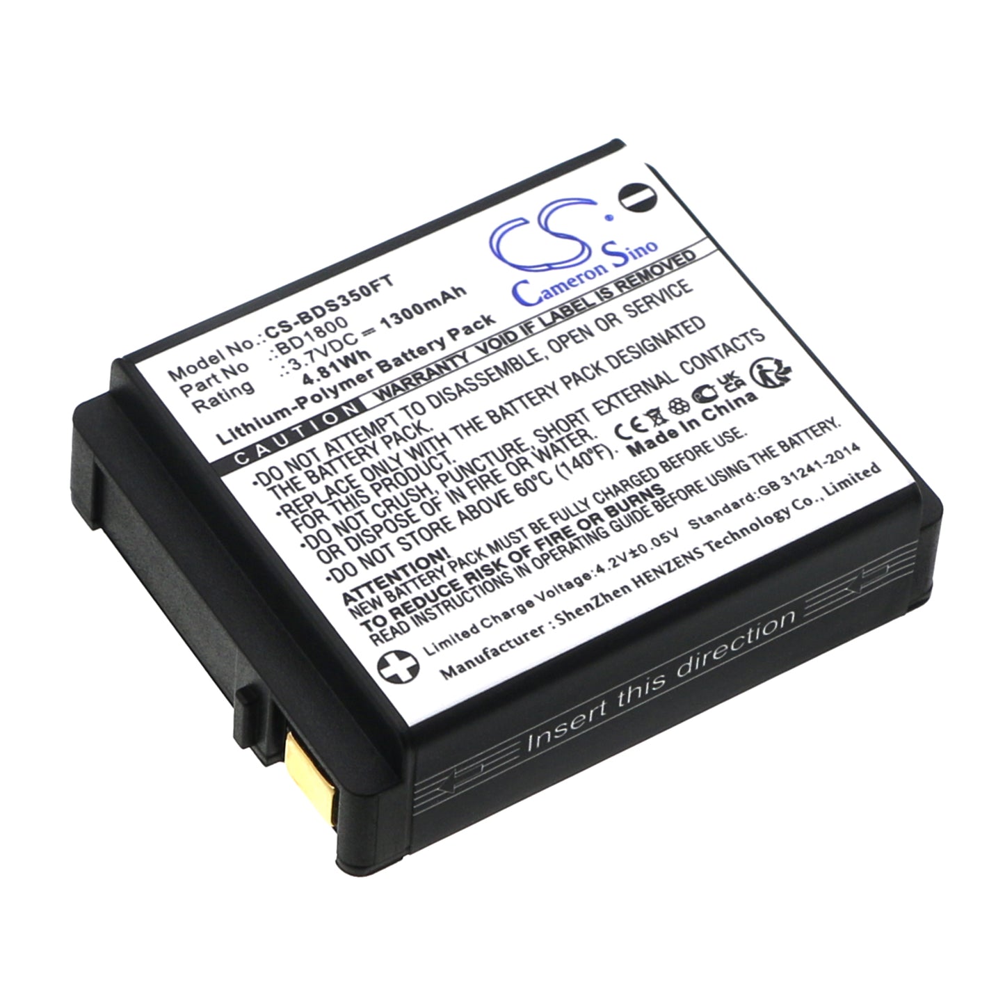 CS-BDS350FT Replacement Battery – Compatible with UT27