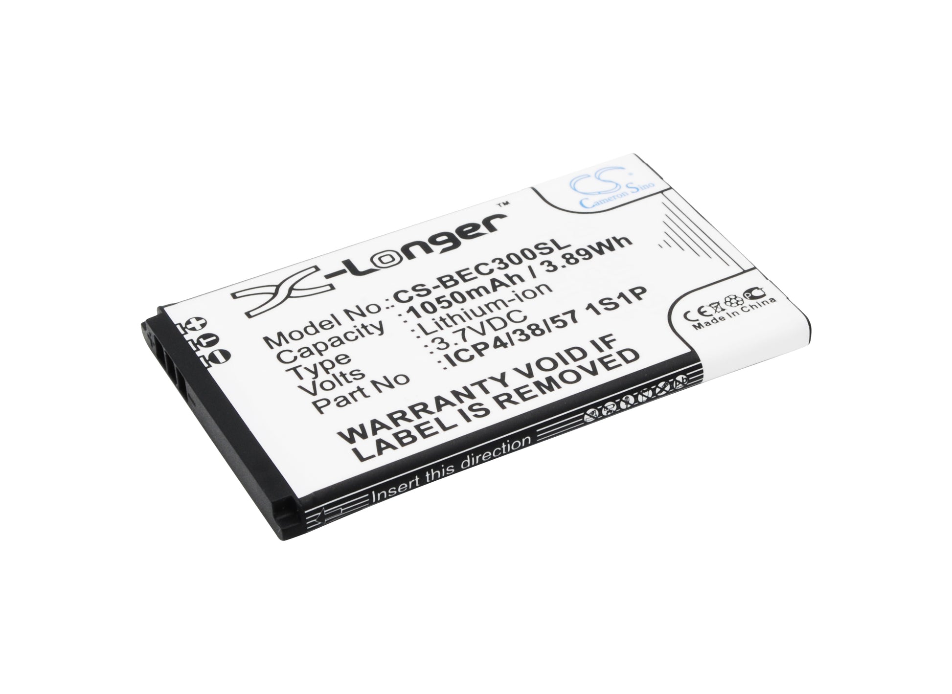 3.7V 1050mAh/3.89Wh Li-ion Mobile/SmartPhone Battery for Bea-fon