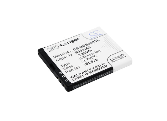 3.7V 900mAh/3.33Wh Li-ion Mobile/SmartPhone Battery for Myphone