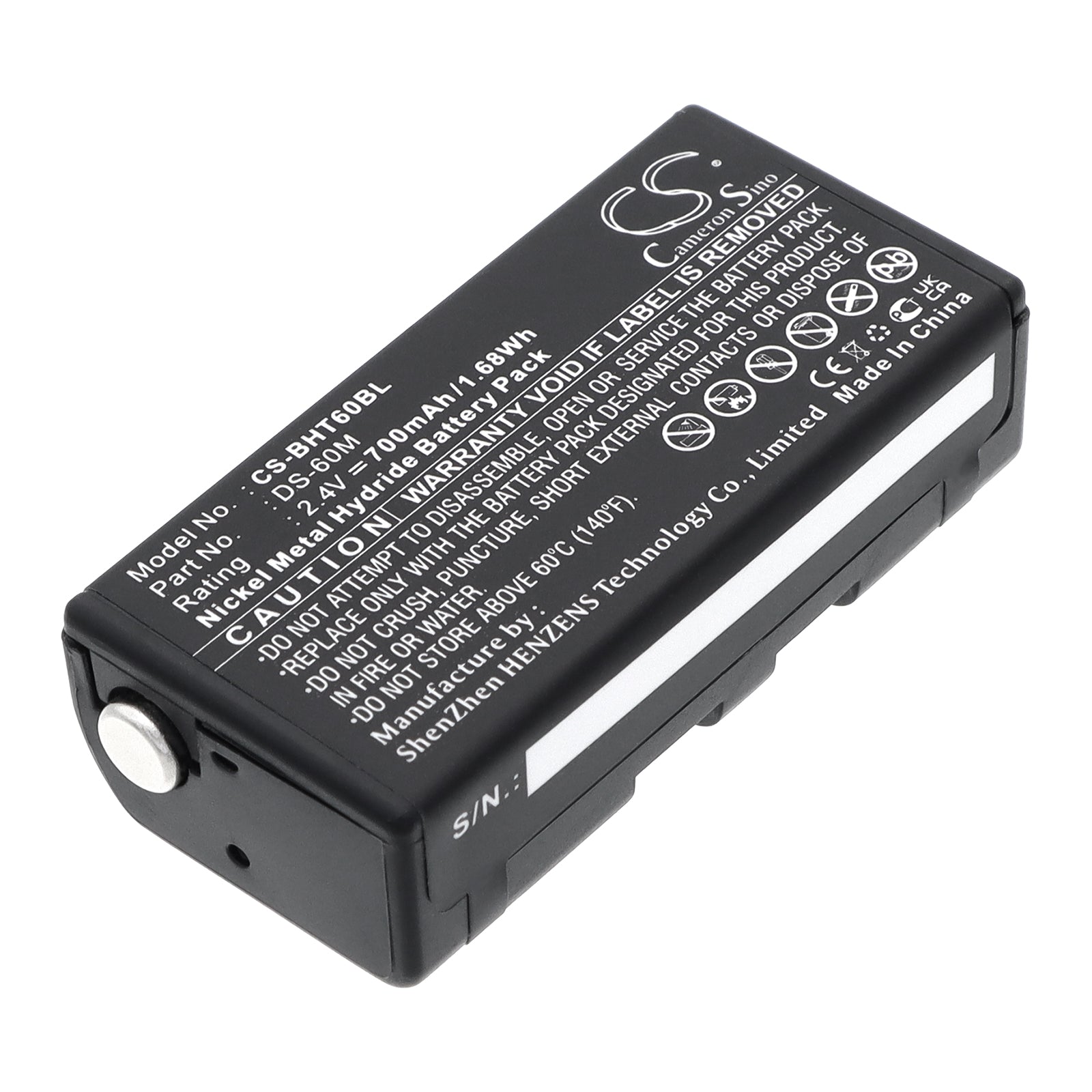 2.4V 700mAh Ni-MH Barcode/Scanner Battery for Denso