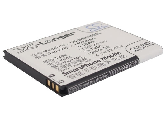3.7V 1400mAh/5.18Wh Li-ion Mobile/SmartPhone Battery for BBK