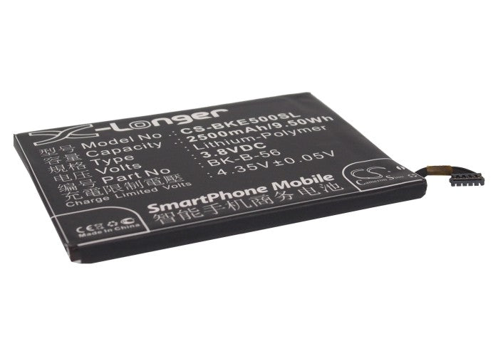 3.8V 2500mAh/9.50Wh Li-Polymer Mobile/SmartPhone Battery for BBK