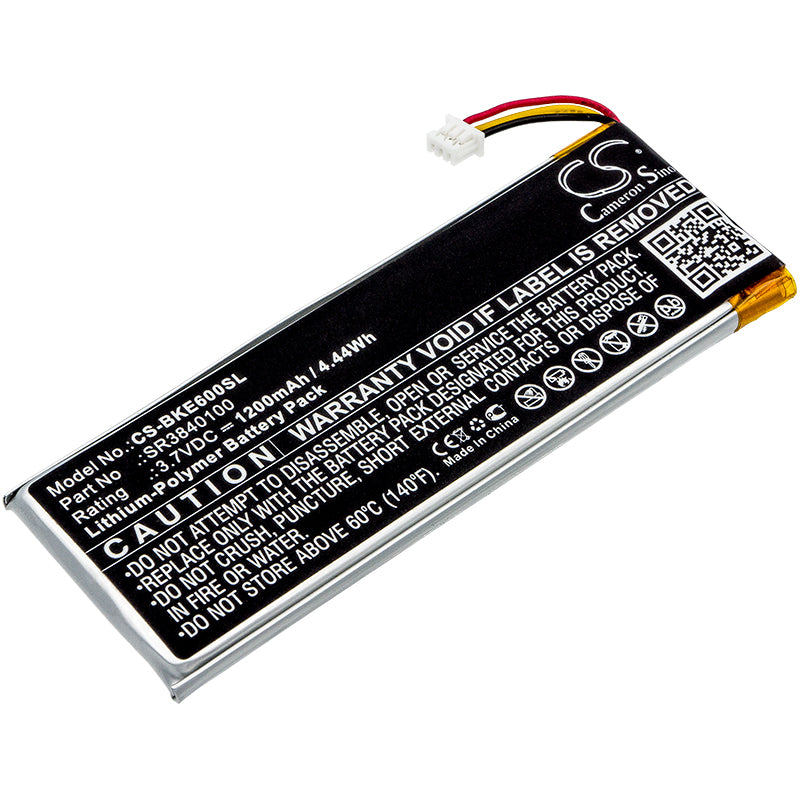 3.7V 1200mAh/4.44Wh Li-Polymer GPS/Navigator Battery for Becker