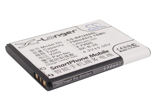 3.7V 750mAh/2.78Wh Li-ion Mobile/SmartPhone Battery for BBK