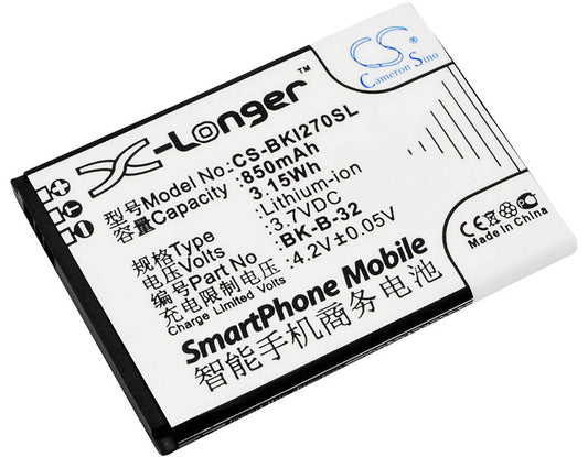 3.7V 850mAH/3.15Wh Li-ion Mobile/SmartPhone Battery for BBK