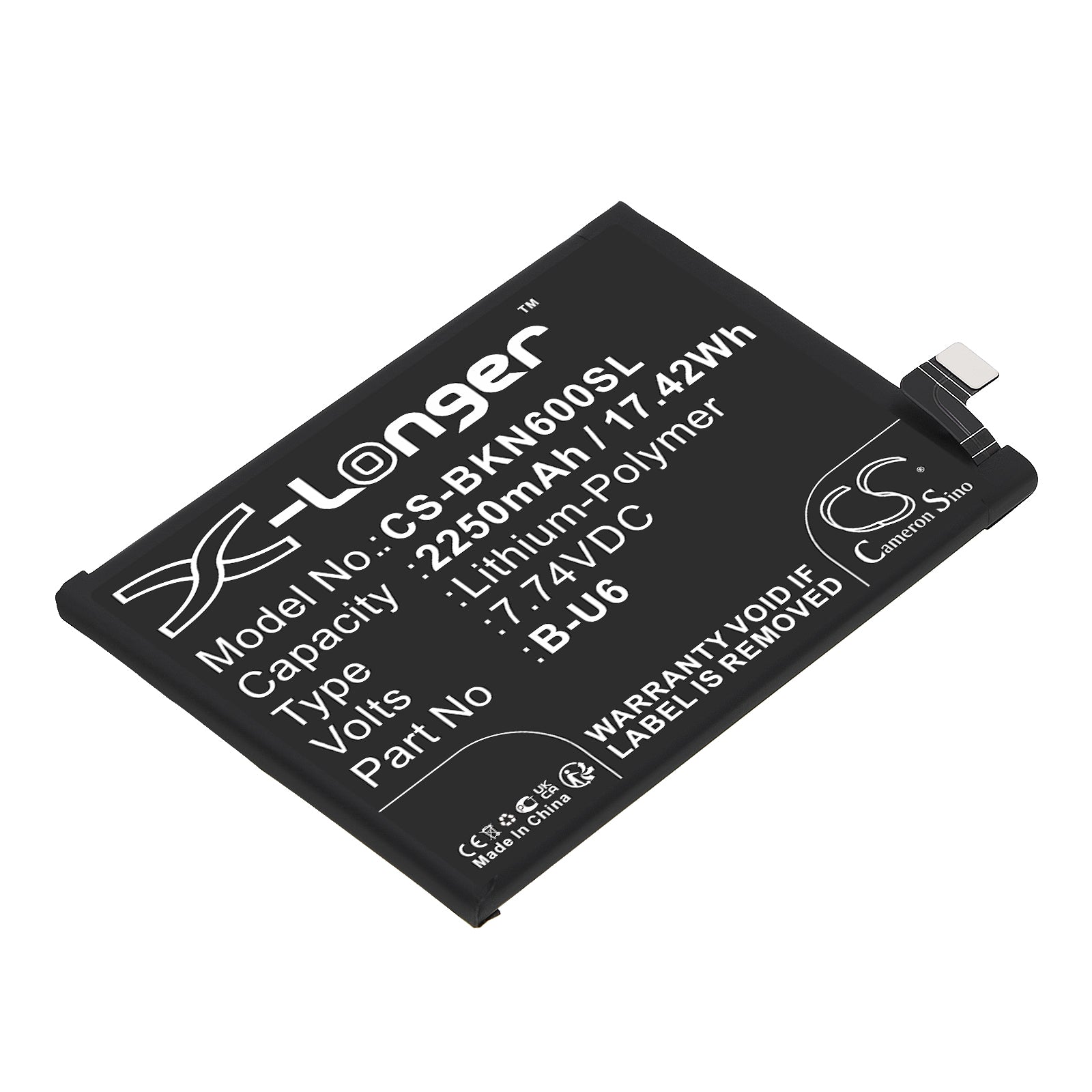CS-BKN600SL Replacement Battery – Compatible with iQOO Neo6 SE 5G, V2199A