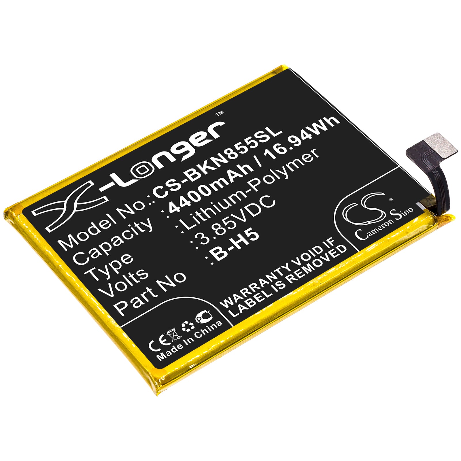 CS-BKN855SL Replacement Battery – Compatible with iQOO Neo 855S Racing, V1936L, V1936TL