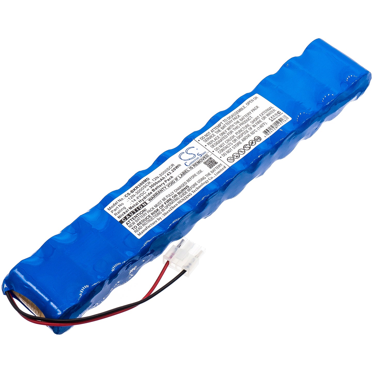 14.4V 3000mAh/43.20Wh Ni-MH Medical Battery for Defigard