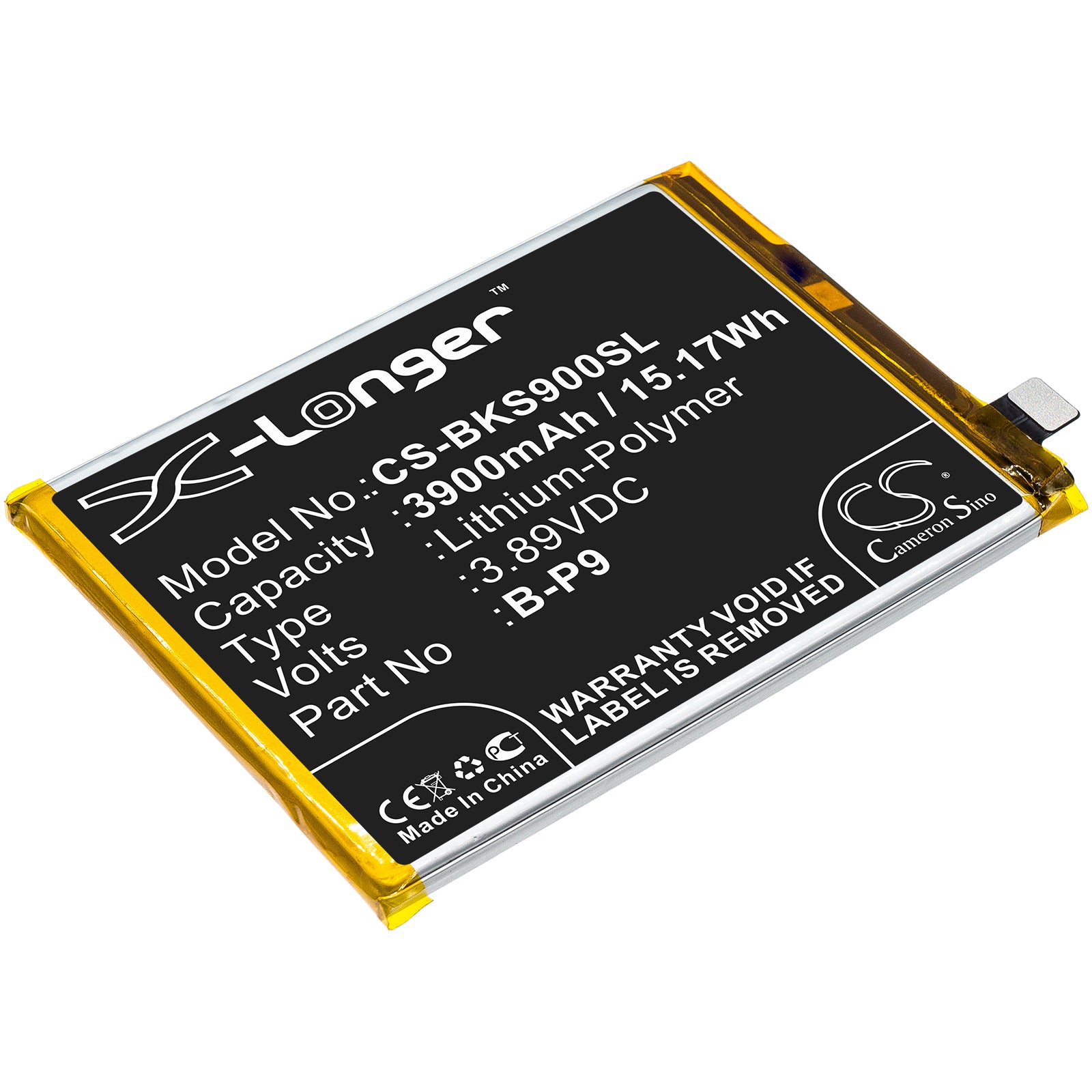 CS-BKS900SL Replacement Battery – Compatible with S9, V2072A