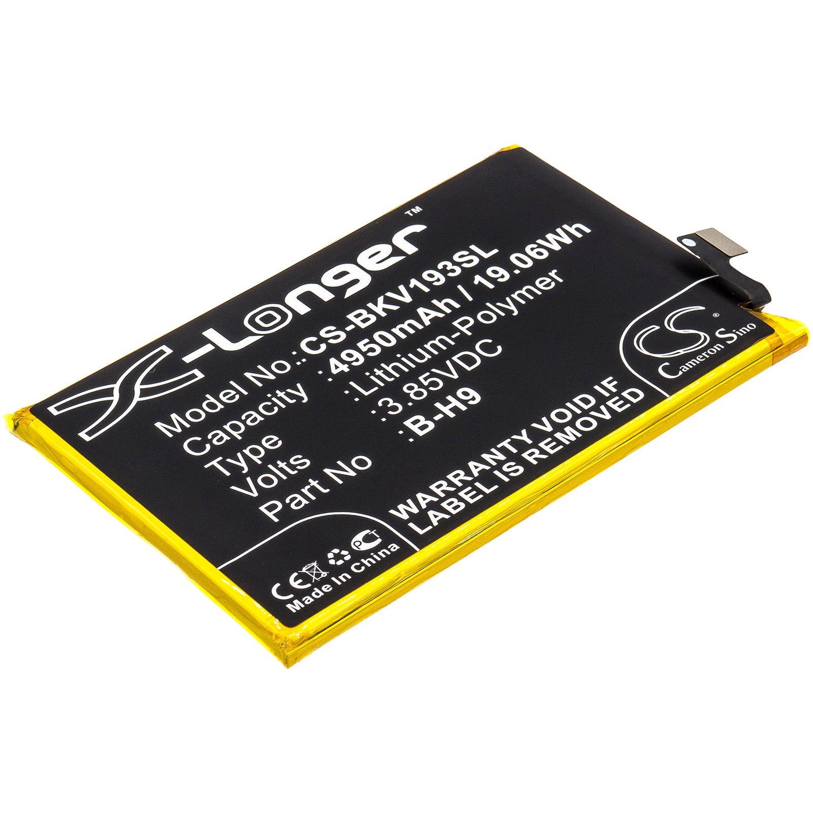 CS-BKV193SL Replacement Battery – Compatible with U3, U3x, V1934, Y19 2019, Y5s, Z5i