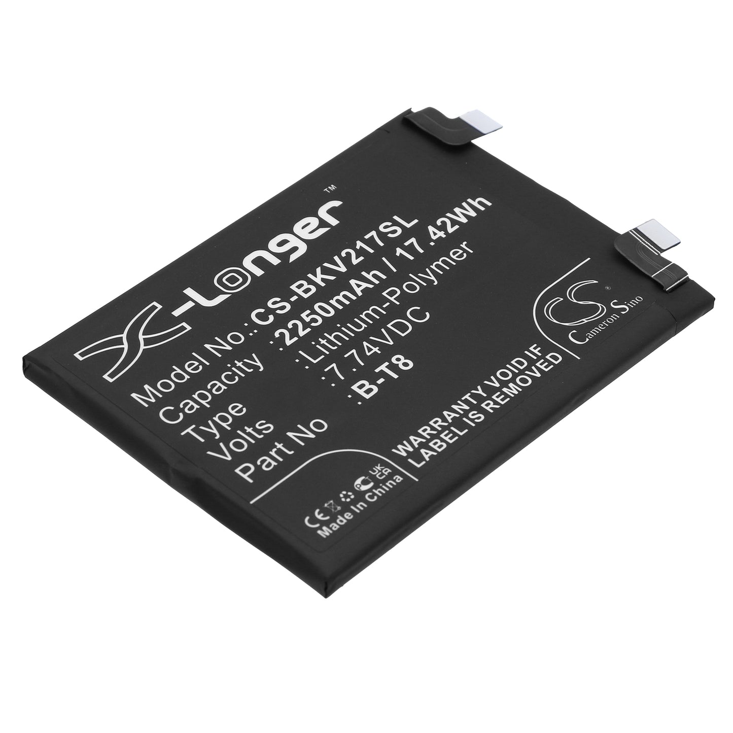 CS-BKV217SL Replacement Battery – Compatible with I2022, iQOO 9 Pro, iQOO 9 Pro 5G, V2172A
