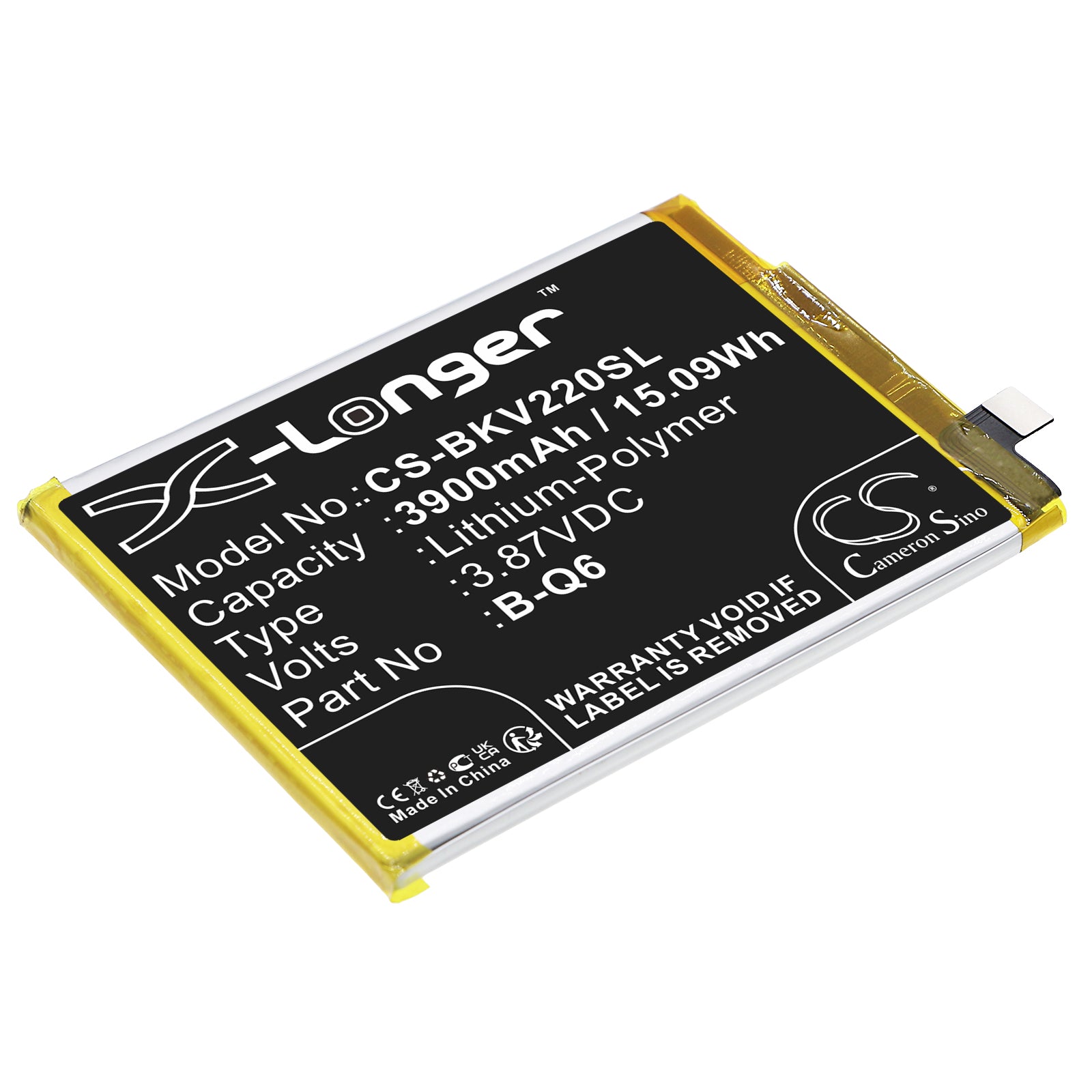 CS-BKV220SL Replacement Battery – Compatible with V2055, V21e, V21e 5G