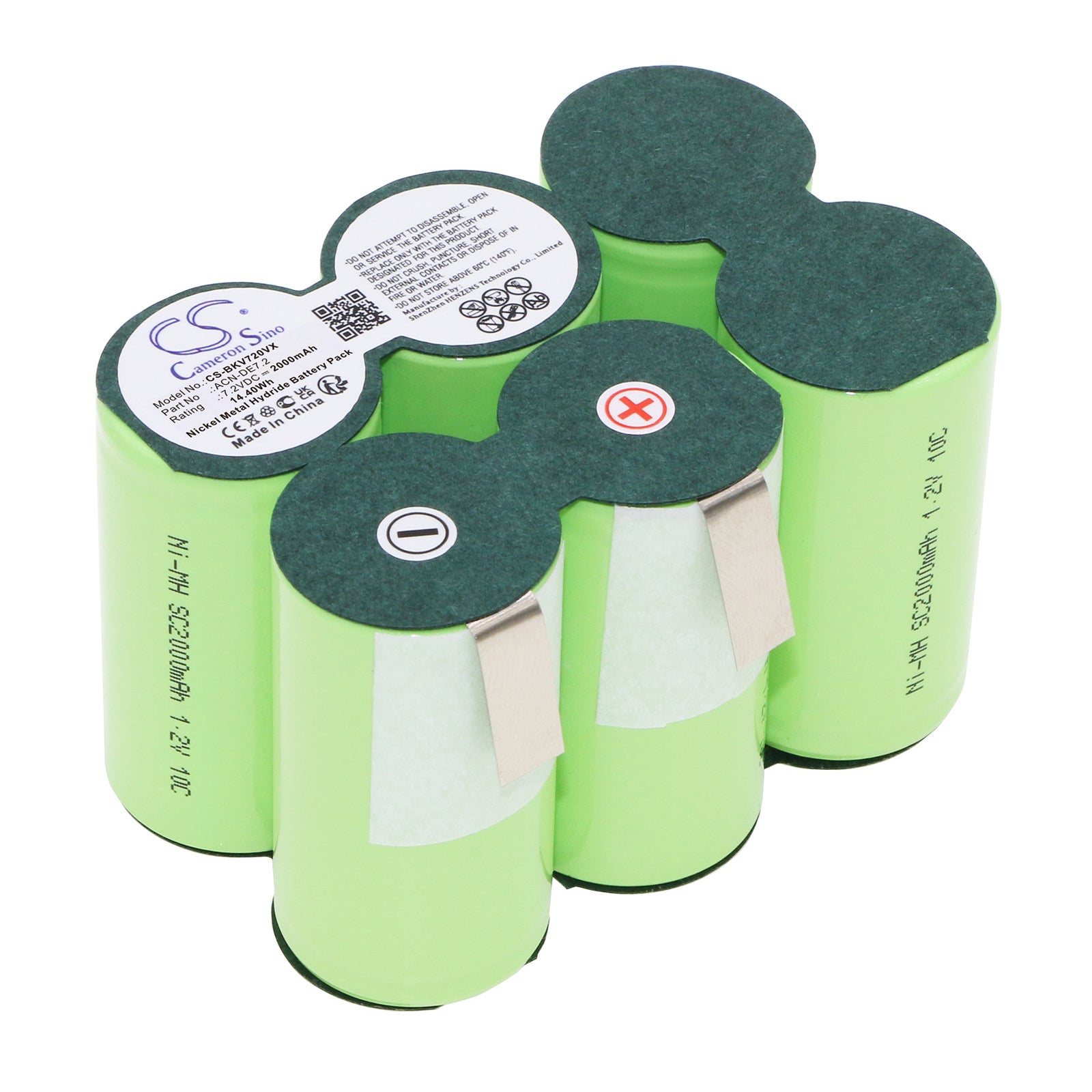 CS-BKV720VX Replacement Battery – Compatible with Dustbuster DV7205N H2, Dustbuster Extreme 7.2V, DV7205, DV7205N