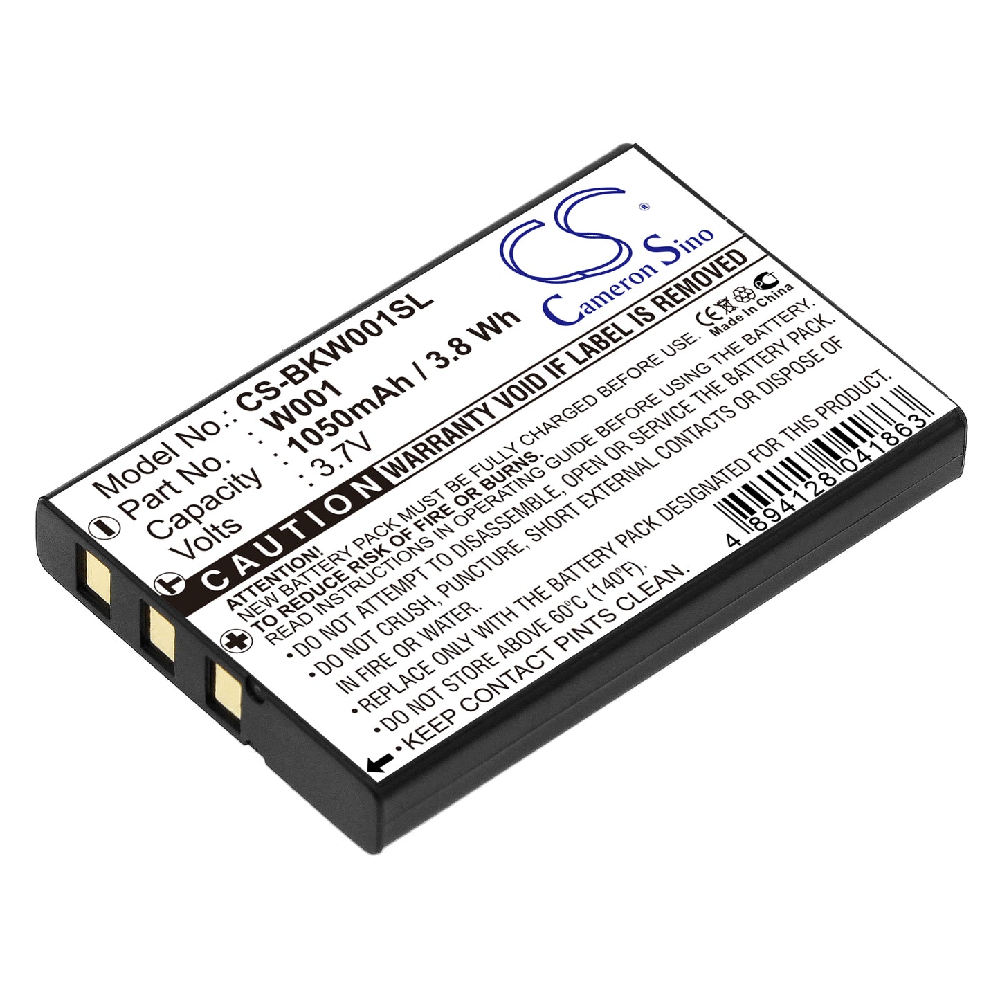 3.7V 1050mAh Li-ion VoIP Phone Battery for SMC