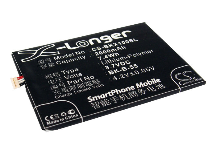3.7V 2000mAh/7.4Wh Li-Polymer Mobile/SmartPhone Battery for BBK