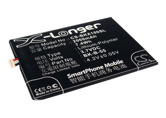 3.7V 2000mAh/7.4Wh Li-Polymer Mobile/SmartPhone Battery for BBK